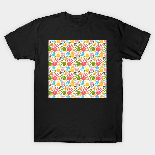 Rainbow Hands T-Shirt by SpiceTree